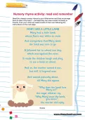 Nursery rhyme activity: read and remember