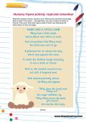 Nursery rhyme activity: read and remember