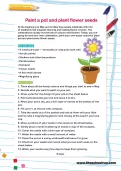 Paint a pot and plant flower seeds