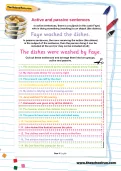 Active and passive sentences worksheet