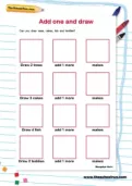 Add one and draw worksheet