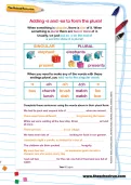 Adding -s and -es to form the plural worksheet