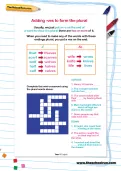 Adding -ves to form the plural worksheet