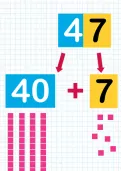 Adding a two digit number and a tens number tutorial