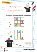 Addition magic square puzzle