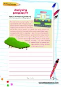 Analysing perspective worksheet