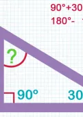 Calculating unknown angles in a triangle tutorial
