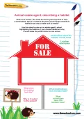 Animal estate agent: describing a habitat worksheet
