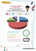 Answering questions on a pie chart