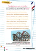 Apostrophes to mark contraction worksheet