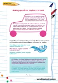 Asking questions to plan a recount worksheet