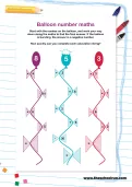 Balloon number maths puzzle