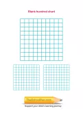 Blank hundred chart or hundred square