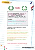 Brackets revision worksheet