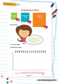 Budgeting worksheet