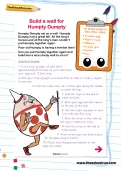 Build a wall for Humpty Dumpty activity