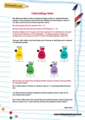 Calculating ratios worksheet