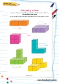 Calculating volume worksheet