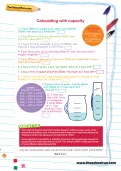 Calculating with capacity worksheet