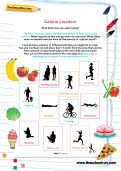 Calorie counters worksheet