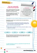 Can you separate solids from liquids worksheet