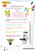 Capital letters revision worksheet