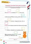 Changing verb tense from past to present worksheet