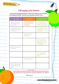 Changing verb tenses worksheet