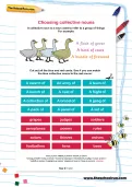 Choosing collective nouns worksheet