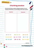 Chunking practice worksheet