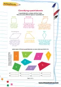 Classifying quadrilaterals worksheet