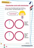 Clockwise and anti-clockwise worksheet