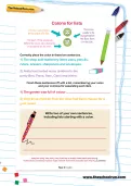 Colons for lists worksheet