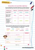 Comparative and superlative adjectives worksheet