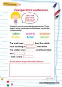 Comparative sentences worksheet