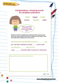 Comparatives worksheet