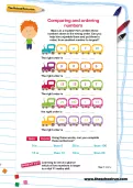 Comparing and ordering numbers worksheet