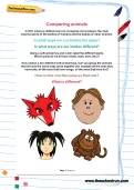 Comparing animals worksheet