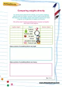 Comparing weights directly worksheet