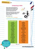 Composing a letter worksheet