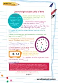 Converting between units of time worksheet