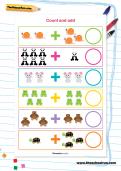 Count and add worksheet