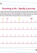 Counting in 6s worksheet