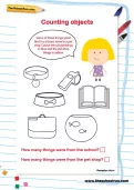 Counting objects worksheet