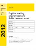 Key Stage 2 - 2012 LEVEL 6 English SATs Papers 