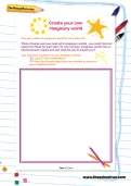 Create your own imaginary world worksheet