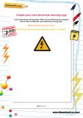 Create your own electrical warning sign