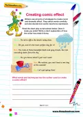 Creating comic effect worksheet