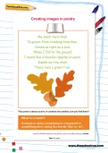 Creating images in poetry worksheet