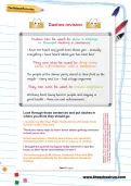 Dashes revision worksheet